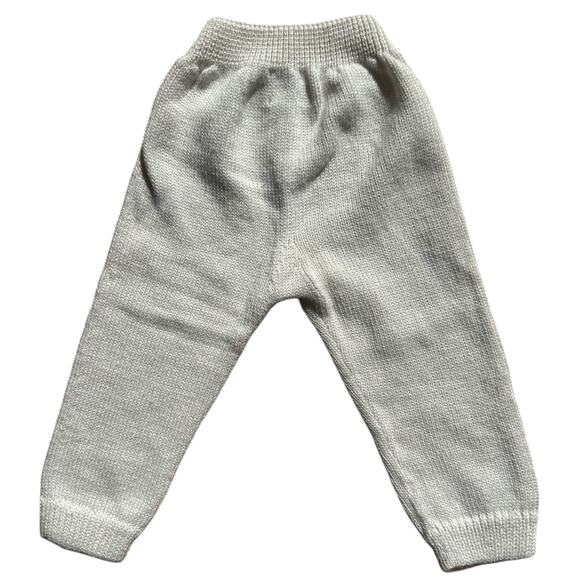 Oso & Me | “Baker Baby Pant” Joggers Cream Sz 3M Pre-Shrunk Merino Cotton Blend - Picture 2 of 5